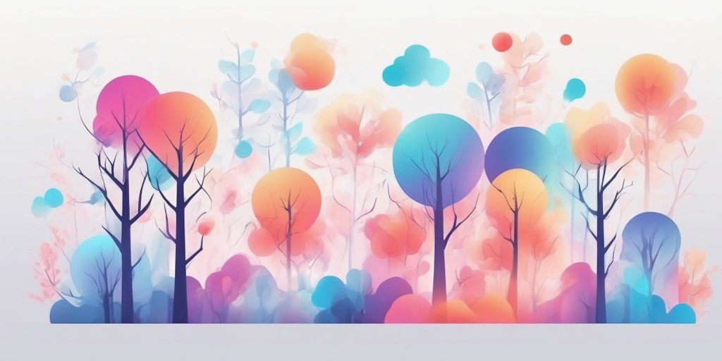 value in illustration style with gradients and white background