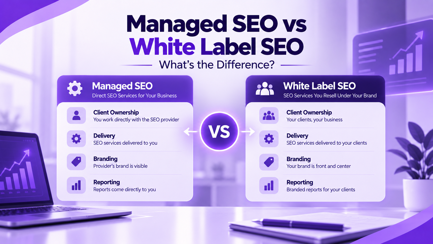Managed SEO vs white label SEO, key differences