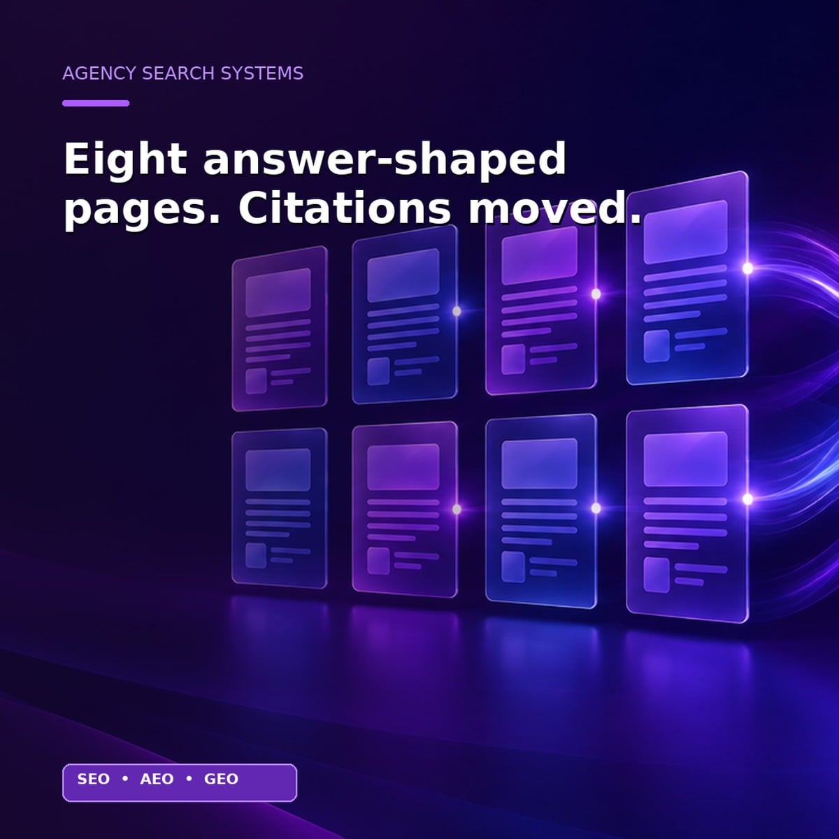 How Answer-Shaped Pages Earn Generative Citations