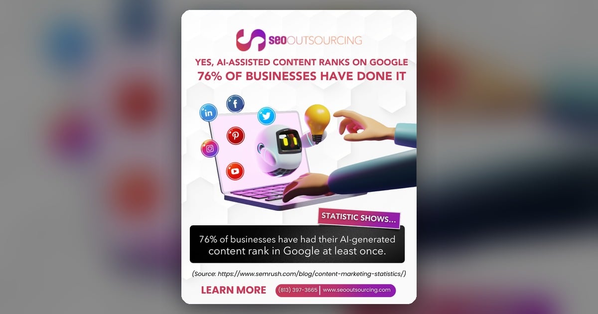 AI-assisted content ranks on Google