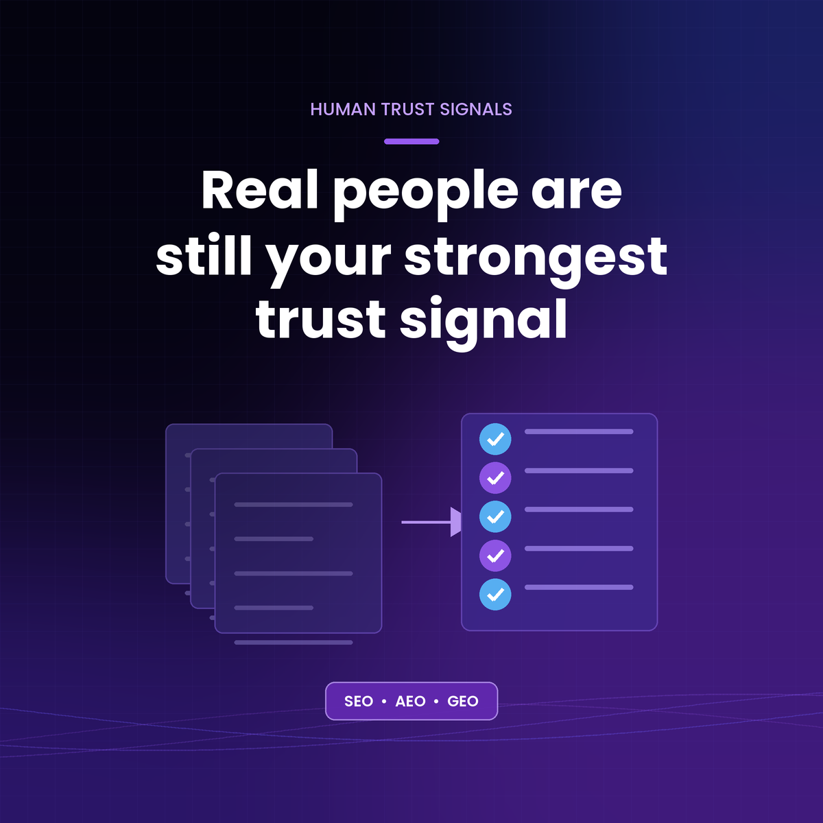Real people are still your strongest trust signal